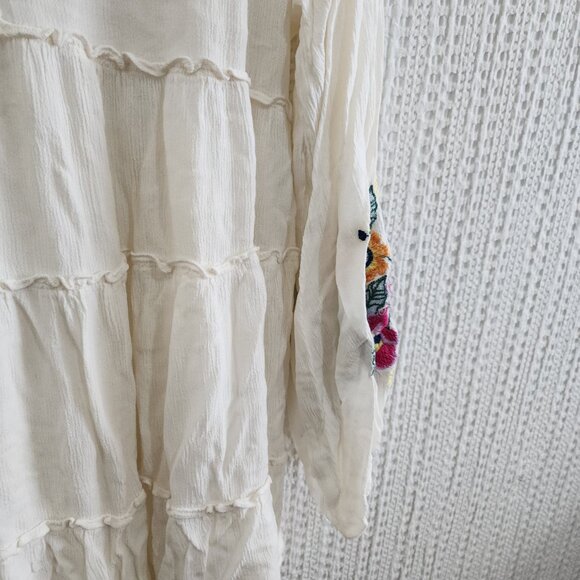 Free People Spell on You Embroidered Keyhole Dress Women's Size Small - Picture 10 of 15